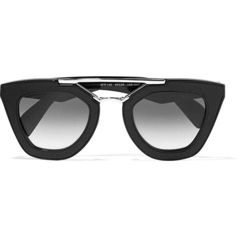 prada round metal glasses|prada rectangular sunglasses.